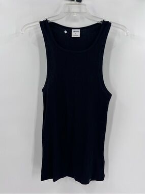 Gymshark ribbed tank top new without tags black size large
